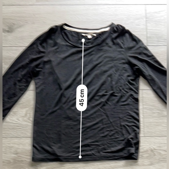 J Brand Black 3/4 Sleeve Top (Lyocell/Cupro Blend, Size S) - Picture 5 of 8